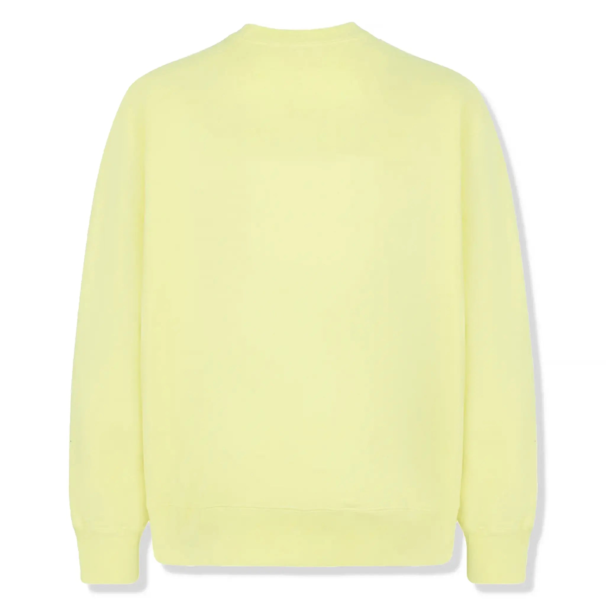 Back view of Supreme Box Logo Pale Yellow Sweatshirt (FW22) SU12495